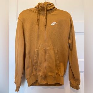 Nike Sportswear Full Zip Hoodie Tan Caramel Sweatshirt Men’s
